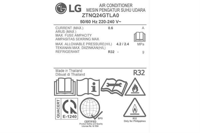 Điều hòa âm trần LG Inverter 24000 BTU 1 hướng thổi ZTNQ24GTLA0
